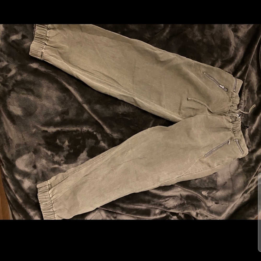 Women's Zara Joggers.  Army green.  Size 6.